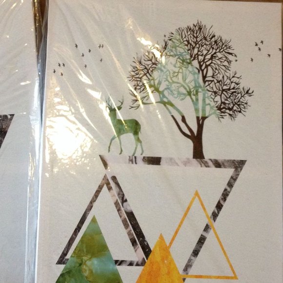 Abstract prints on canvas, set of 3 - Picture 4 of 9